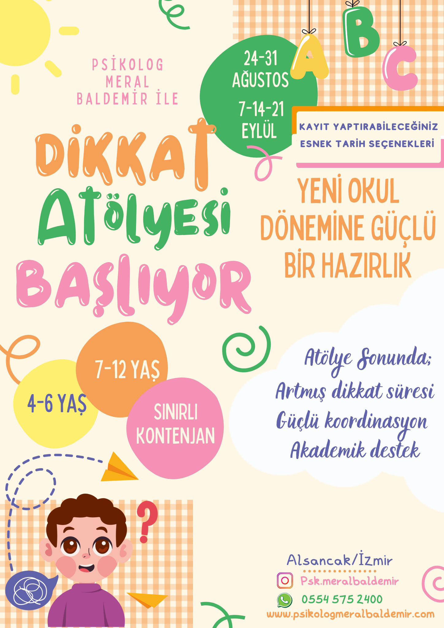 İzmir Dikkat Eksikliği Atolyesi Başlıyor